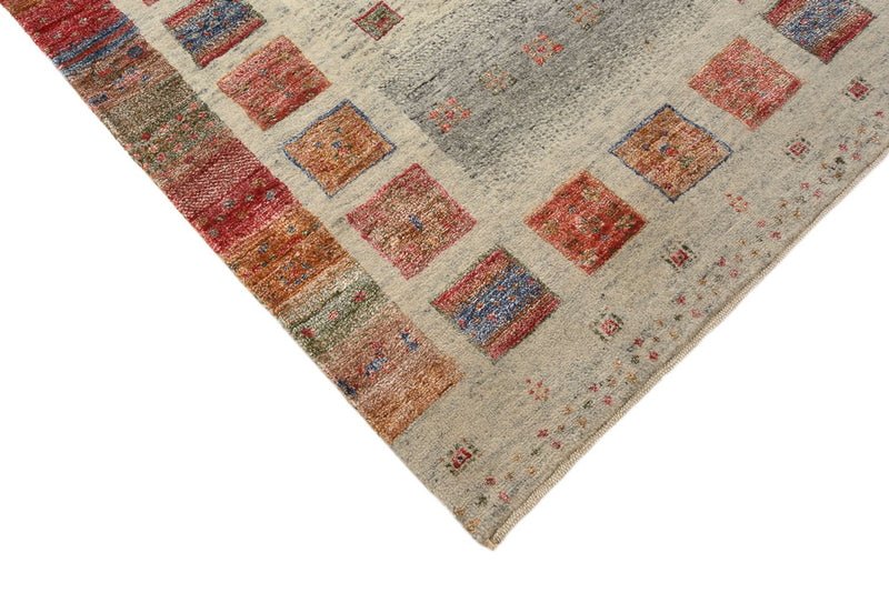 Tapete Gabbeh - Loribaft Indus - 140 x 75 cm - multicolorido
