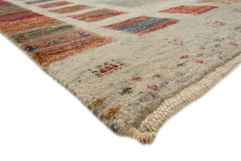 Tapete Gabbeh - Loribaft Indus - 140 x 75 cm - multicolorido