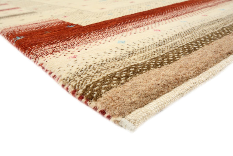 Tapete Gabbeh - Loribaft Indus - 198 x 156 cm - bege claro