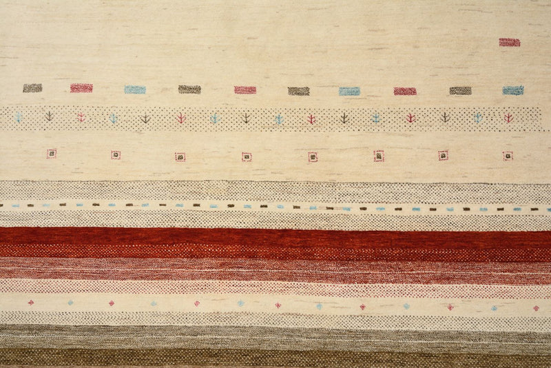 Tapete Gabbeh - Loribaft Indus - 300 x 254 cm - bege claro