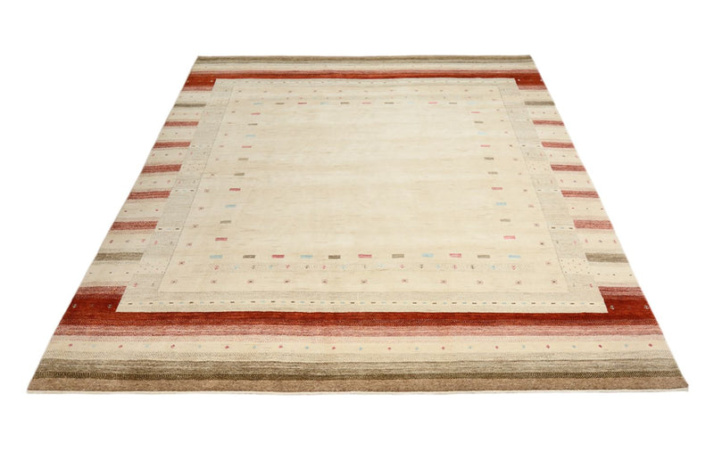 Tapete Gabbeh - Loribaft Indus - 300 x 254 cm - bege claro