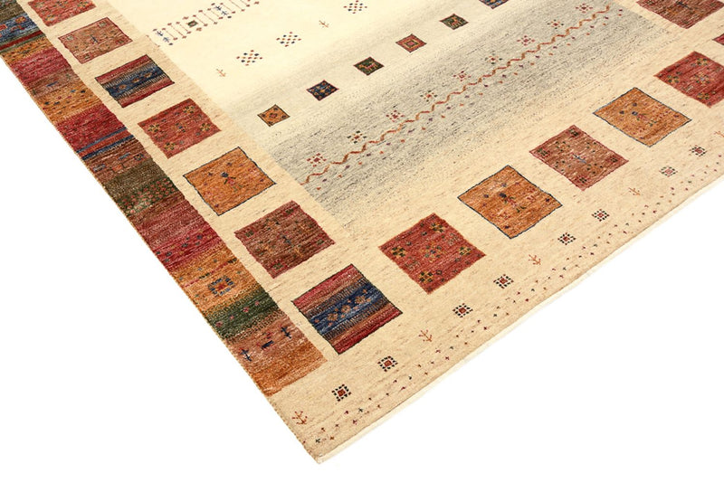 Tapete Gabbeh - Loribaft Indus - 242 x 168 cm - multicolorido