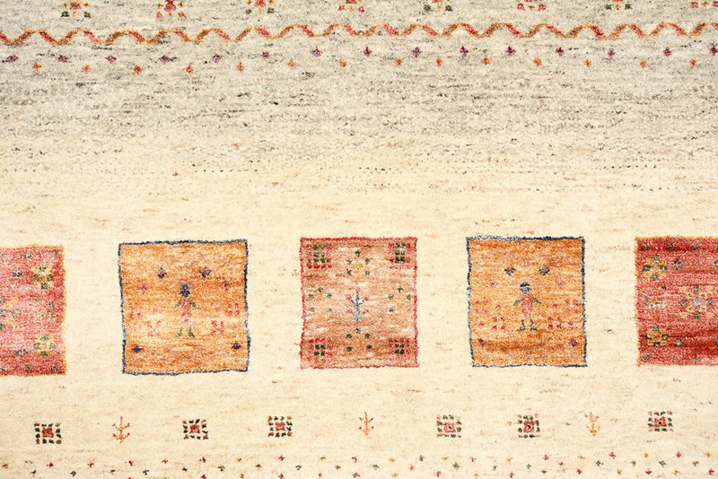 Tapete Gabbeh - Loribaft Indus - 242 x 168 cm - multicolorido