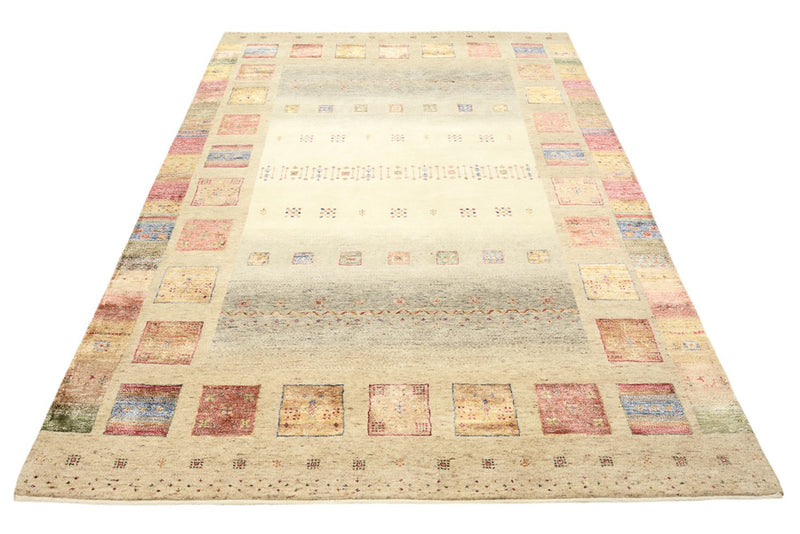 Tapete Gabbeh - Loribaft Indus - 242 x 168 cm - multicolorido