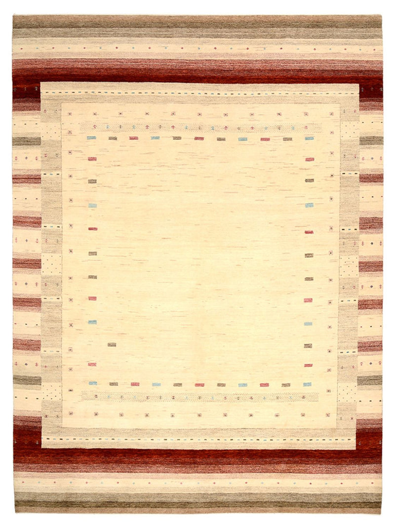 Tapete Gabbeh - Loribaft Indus - 342 x 254 cm - bege claro