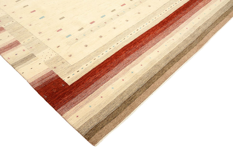 Tapete Gabbeh - Loribaft Indus - 342 x 254 cm - bege claro