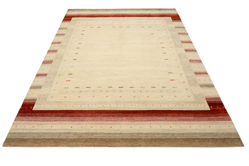 Tapete Gabbeh - Loribaft Indus - 342 x 254 cm - bege claro