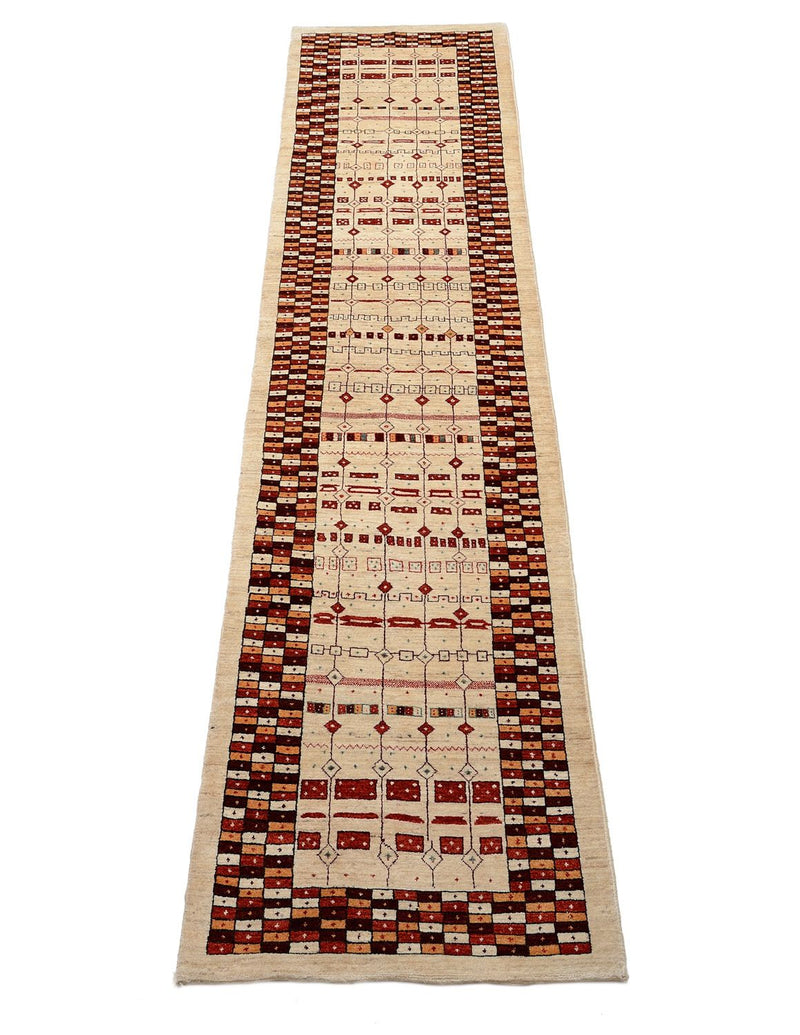 Loribaft Tapete 391x88cm - Perserteppich Wollteppich