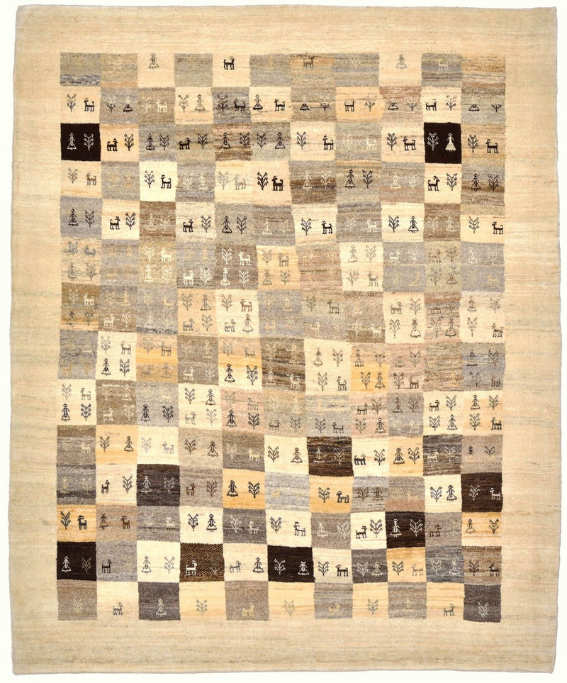 Loribaft Tapete 191x154cm - Perserteppich Wollteppich