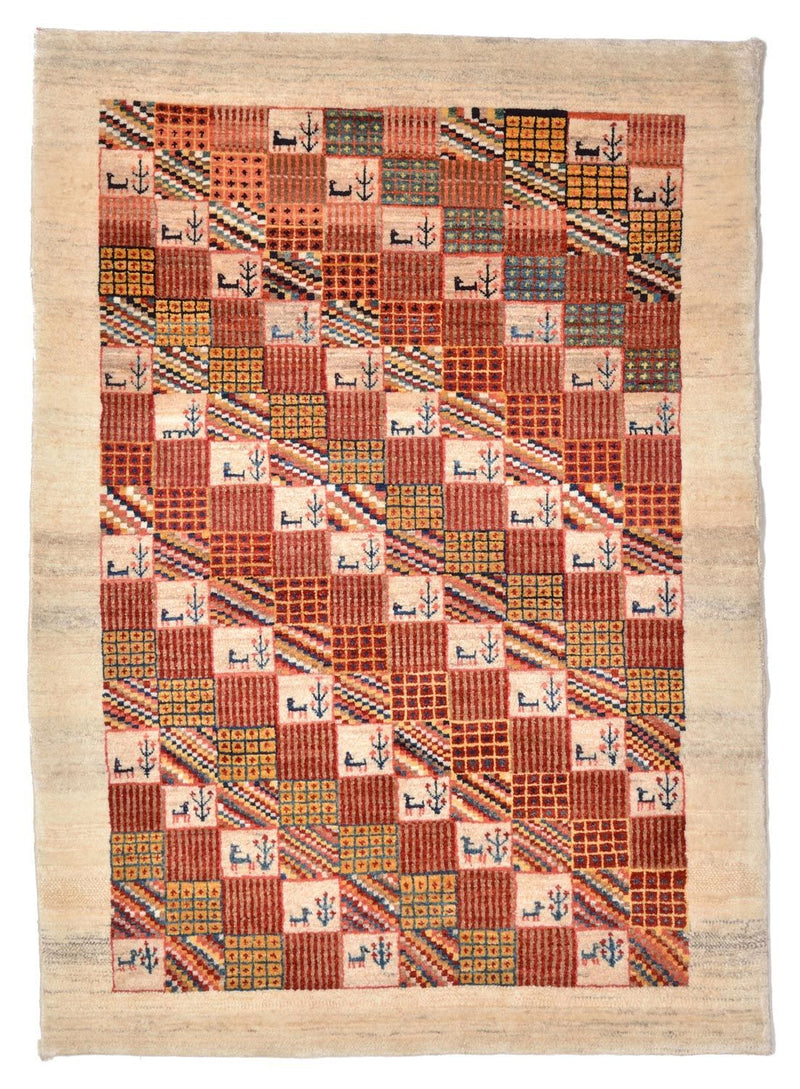 Loribaft Tapete 142x101cm - Perserteppich Wollteppich