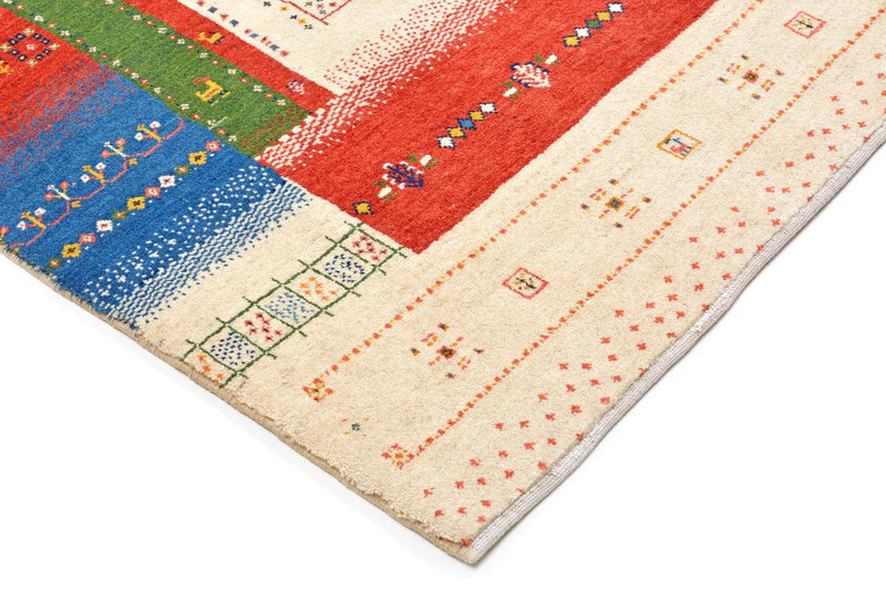 Tapete Gabbeh - Loribaft Persa - 225 x 146 cm - multicolorido