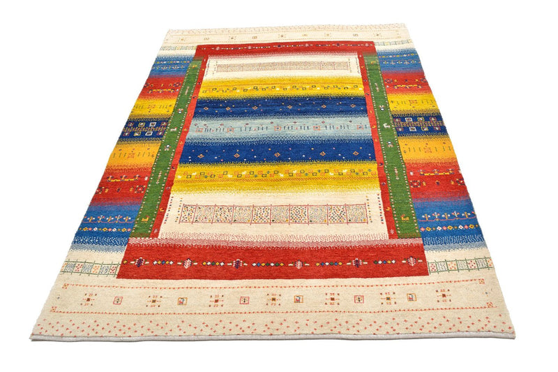 Tapete Gabbeh - Loribaft Persa - 225 x 146 cm - multicolorido