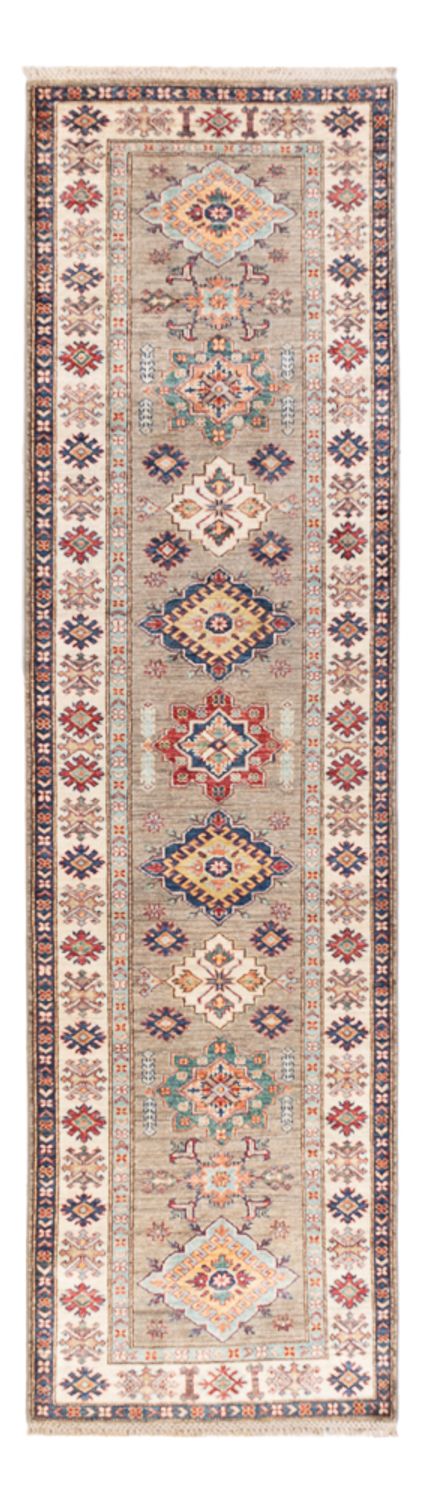 Corredor Tapete Ziegler - Kazak - 305 x 83 cm - cinzento claro