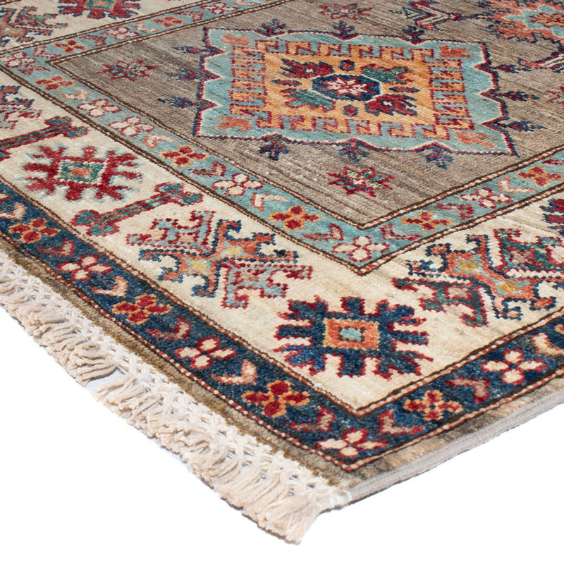 Corredor Tapete Ziegler - Kazak - 305 x 83 cm - cinzento claro
