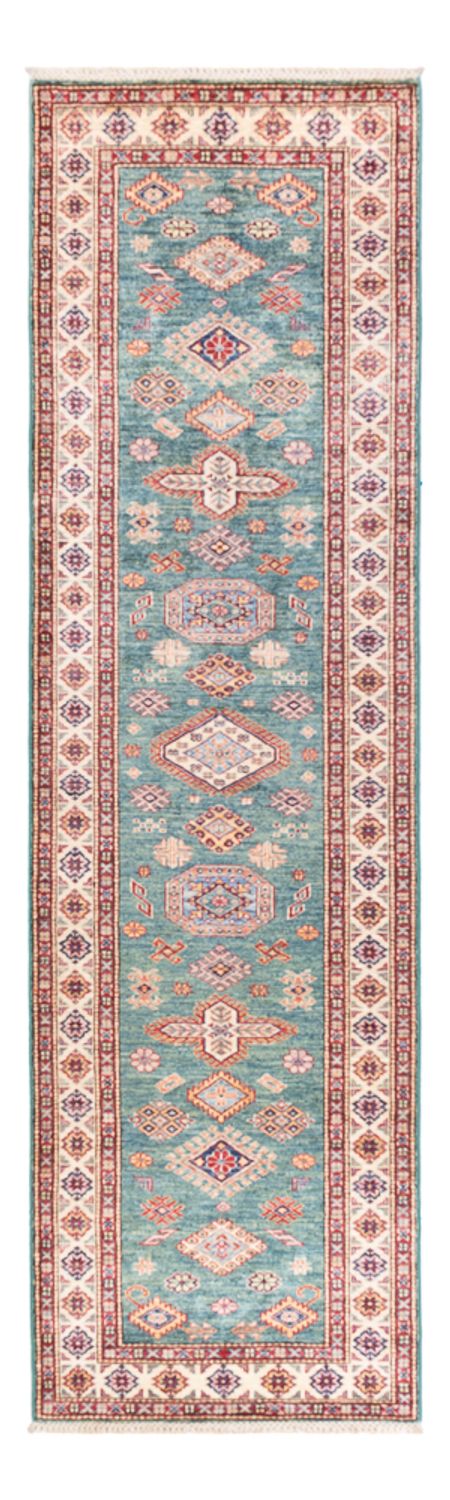 Corredor Tapete Ziegler - Kazak - 302 x 83 cm - turquesa