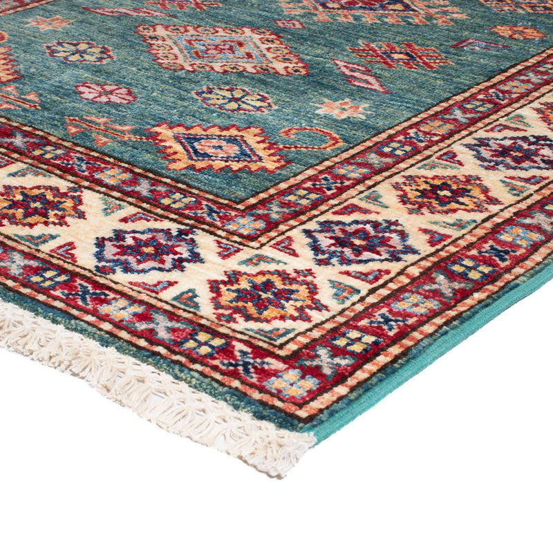 Corredor Tapete Ziegler - Kazak - 302 x 83 cm - turquesa