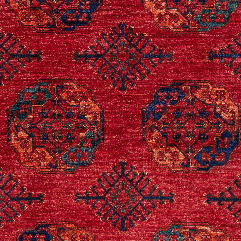 Tapete afegão - Kunduz - 205 x 153 cm - vermelho