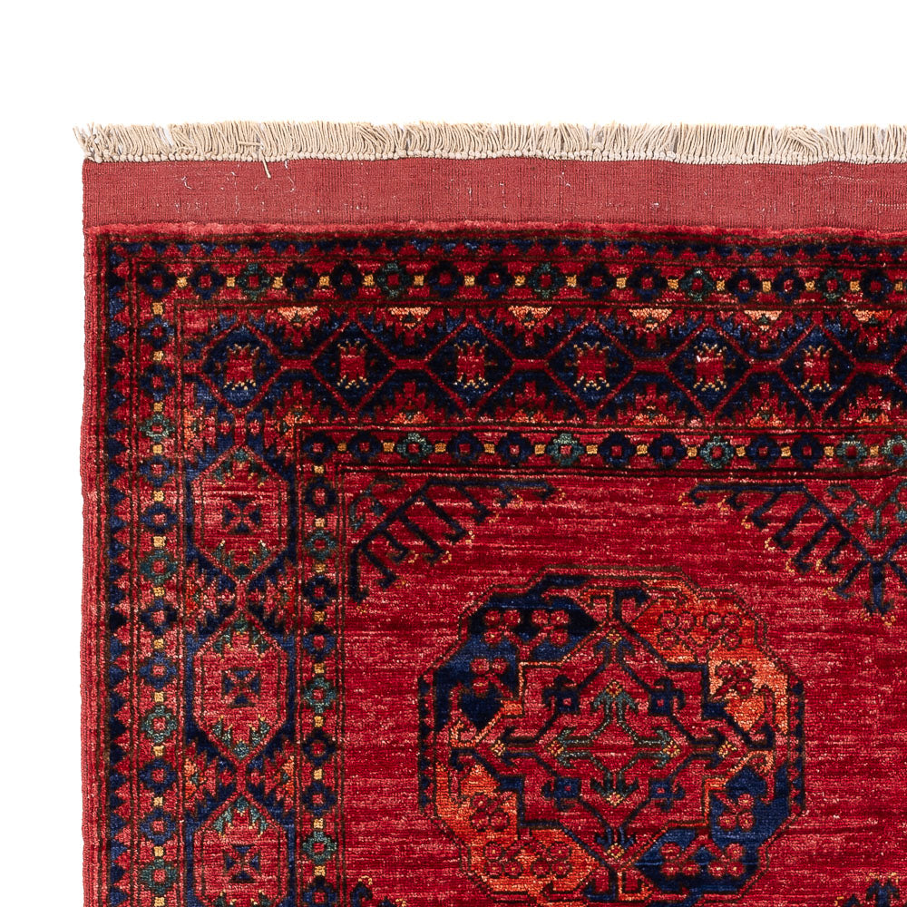 Tapete afegão - Kunduz - 205 x 153 cm - vermelho