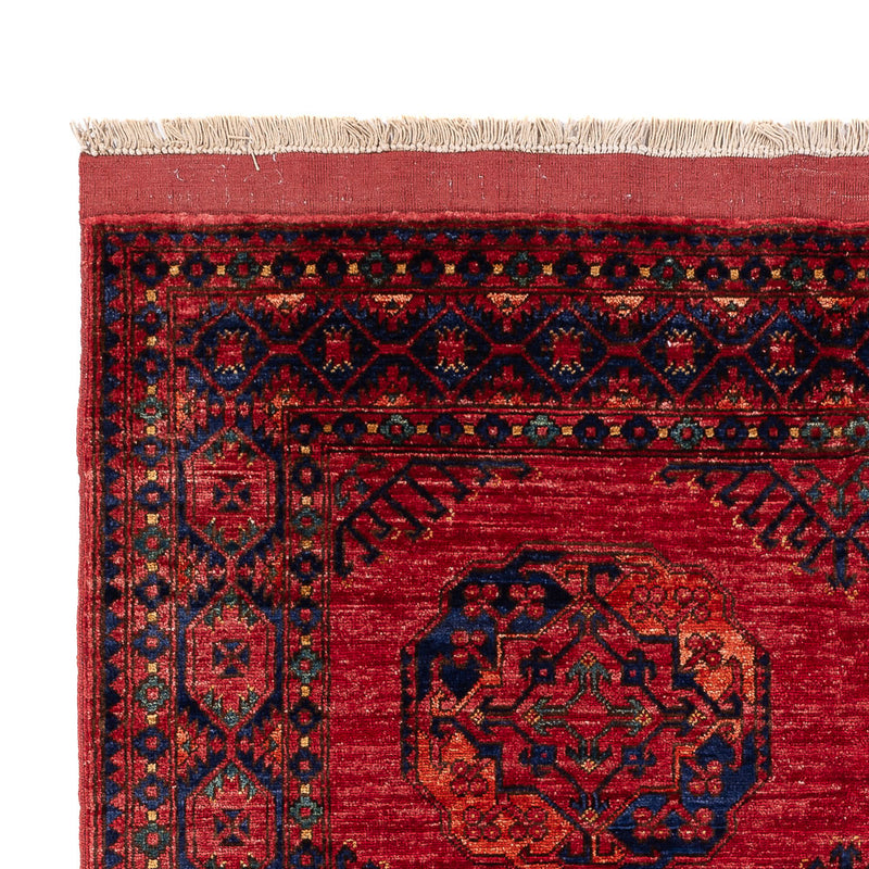 Tapete afegão - Kunduz - 205 x 153 cm - vermelho