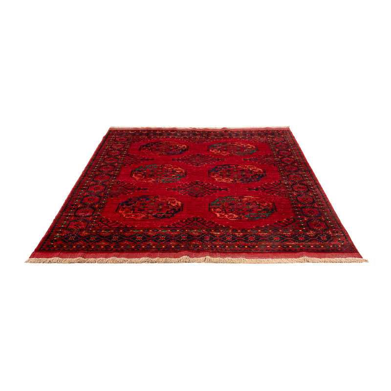 Tapete afegão - Kunduz - 205 x 153 cm - vermelho