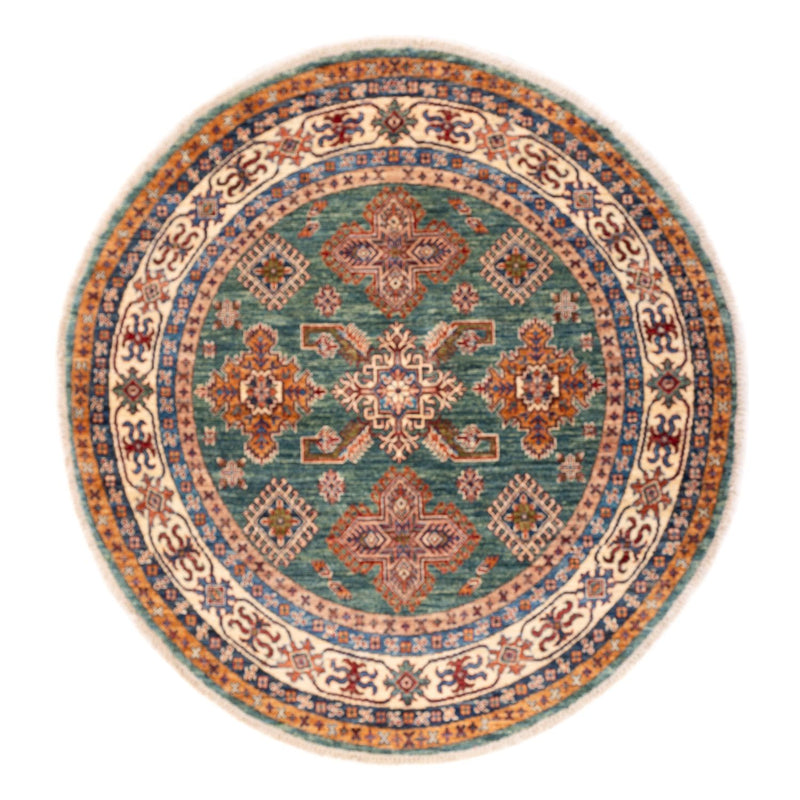 Tapete Ziegler - Kazak ronda  - 151 x 147 cm - verde