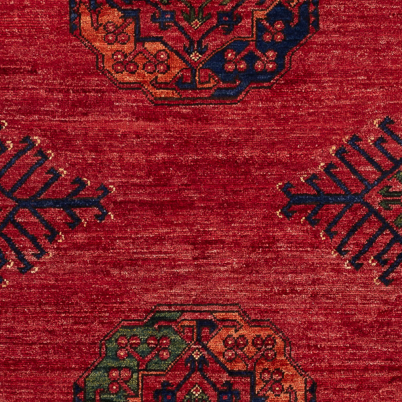 Tapete afegão - 188 x 123 cm - vermelho