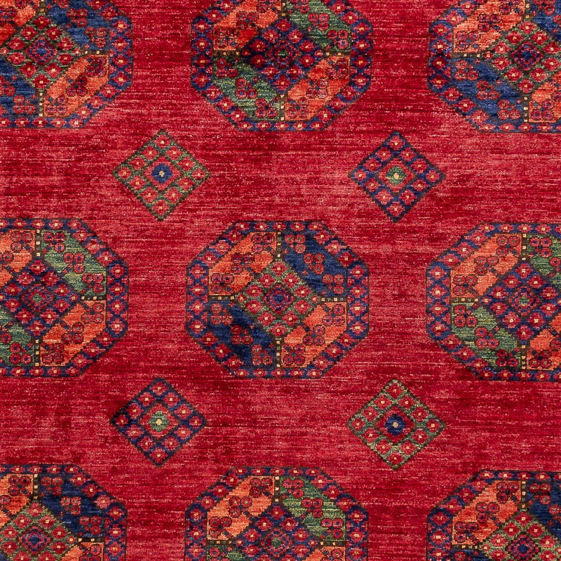 Tapete afegão - Kunduz - 301 x 200 cm - vermelho