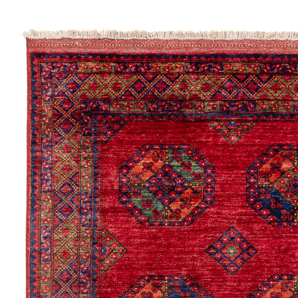 Tapete afegão - Kunduz - 301 x 200 cm - vermelho