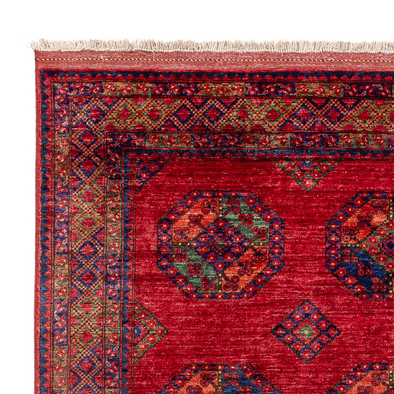 Tapete afegão - Kunduz - 301 x 200 cm - vermelho