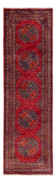 Corredor Tapete afegão - Kunduz - 291 x 87 cm - vermelho