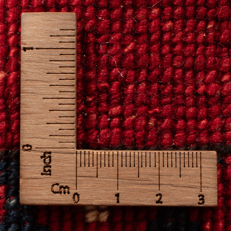 Corredor Tapete afegão - Kunduz - 291 x 87 cm - vermelho