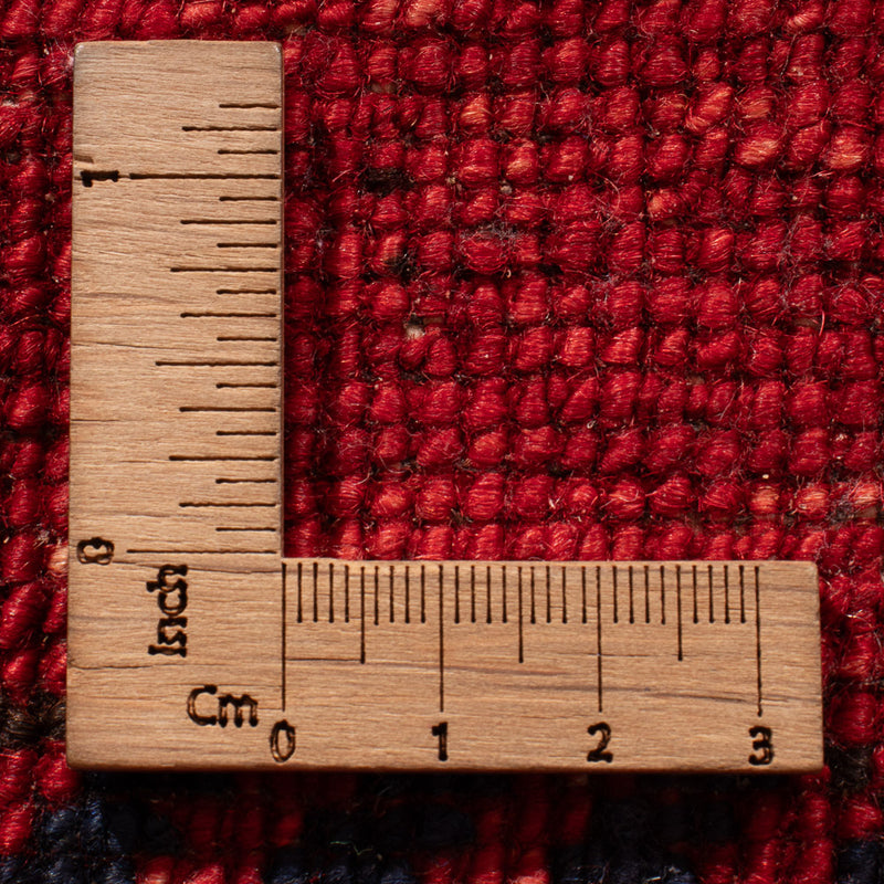 Corredor Tapete afegão - Kunduz - 260 x 83 cm - vermelho