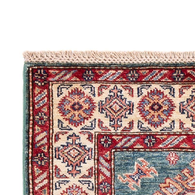 Corredor Tapete Ziegler - Kazak - 247 x 75 cm - azul escuro