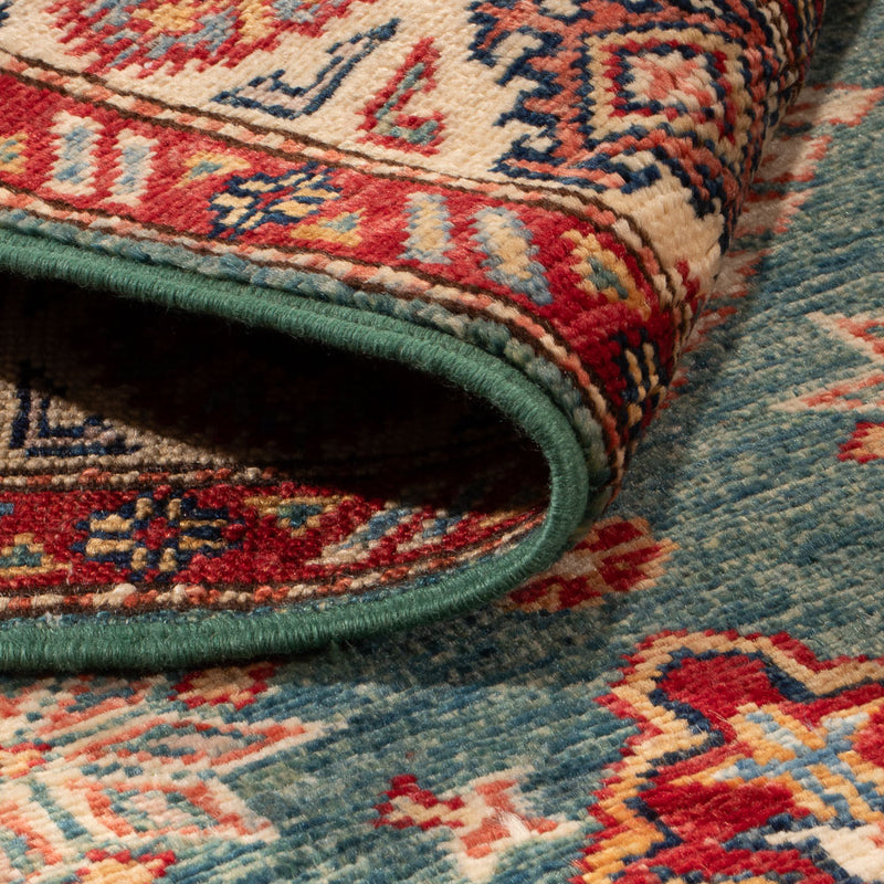 Corredor Tapete Ziegler - Kazak - 247 x 75 cm - azul escuro