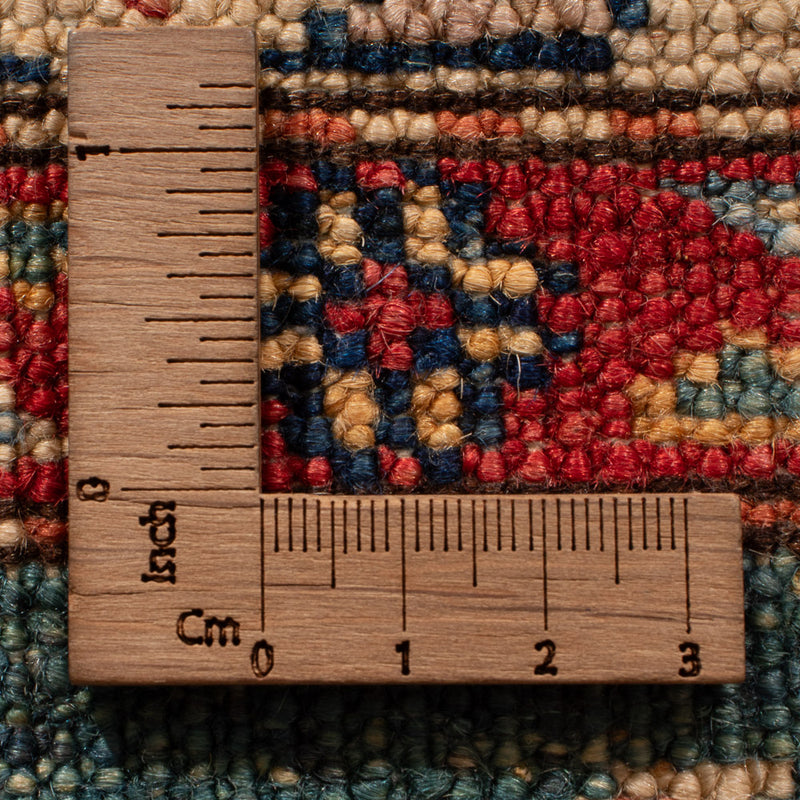Corredor Tapete Ziegler - Kazak - 247 x 75 cm - azul escuro