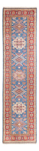 Corredor Tapete Ziegler - Kazak - 307 x 83 cm - azul