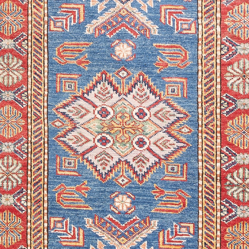 Corredor Tapete Ziegler - Kazak - 307 x 83 cm - azul