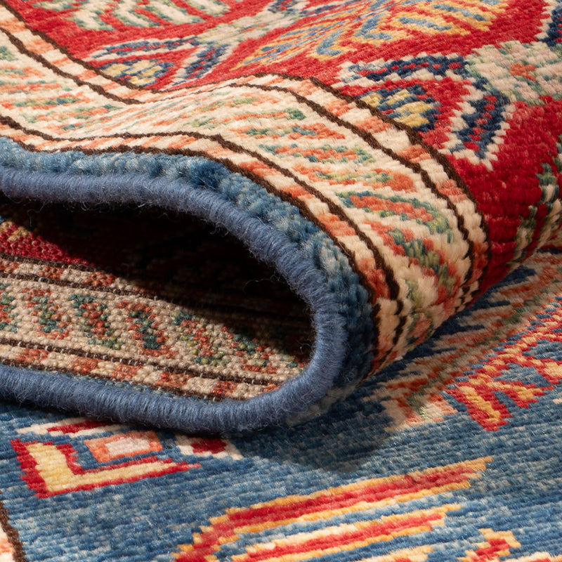 Corredor Tapete Ziegler - Kazak - 307 x 83 cm - azul