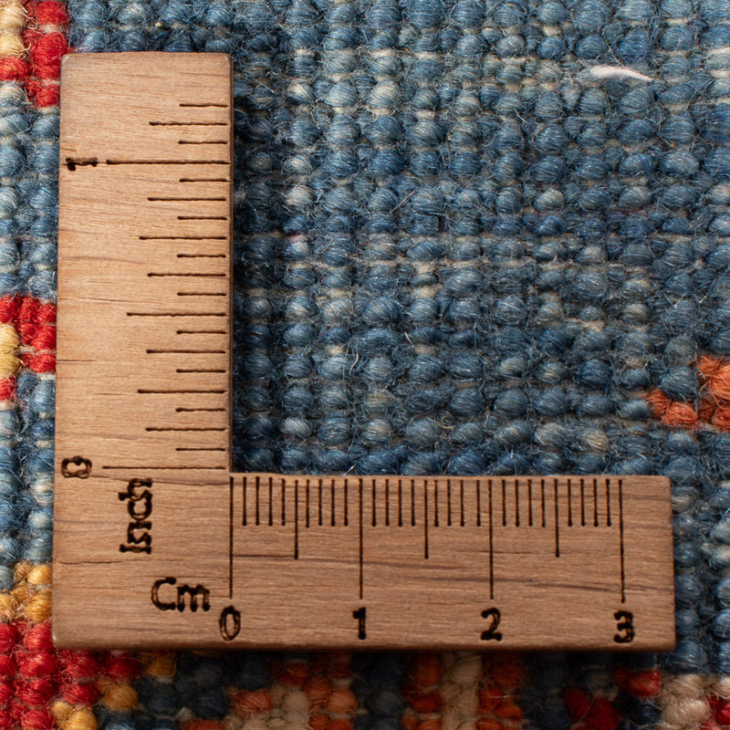 Corredor Tapete Ziegler - Kazak - 307 x 83 cm - azul