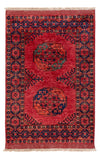 Tapete afegão 101x151cm - Tapete Oriental - Rectangular / Vermelho / 101 x 151 cm Rectangular