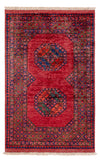 Tapete afegão 100x155cm - Tapete Oriental - Rectangular / Vermelho / 100 x 155 cm Rectangular