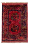 Tapete afegão 103x150cm - Tapete Oriental - Rectangular / Vermelho / 103 x 150 cm Rectangular