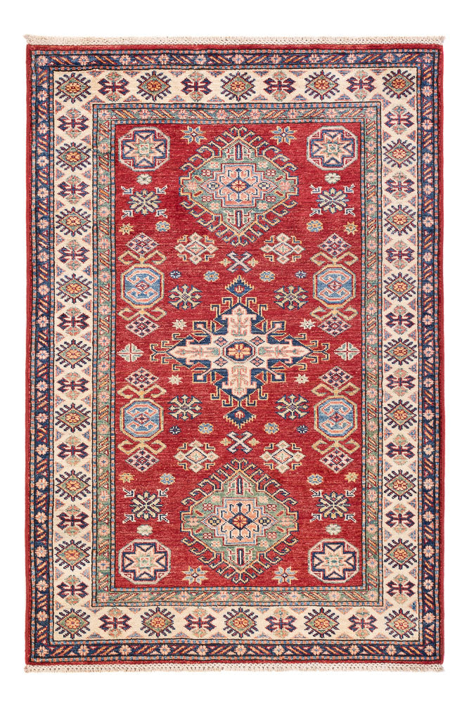 Tapete Ziegler - Kazak - 146 x 99 cm - vermelho