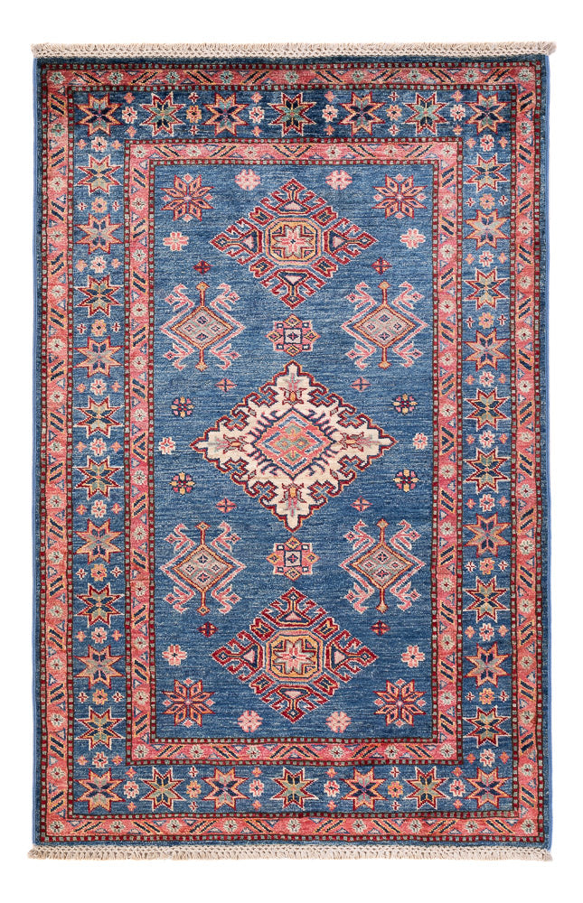 Tapete Ziegler - Kazak - 152 x 99 cm - azul