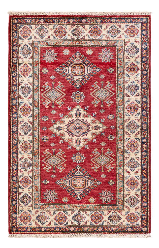 Tapete Ziegler - Kazak - 151 x 101 cm - vermelho