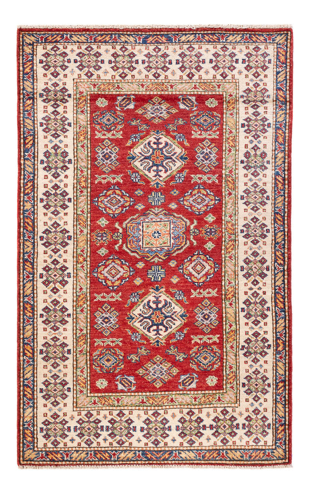 Tapete Ziegler - Kazak - 151 x 95 cm - vermelho