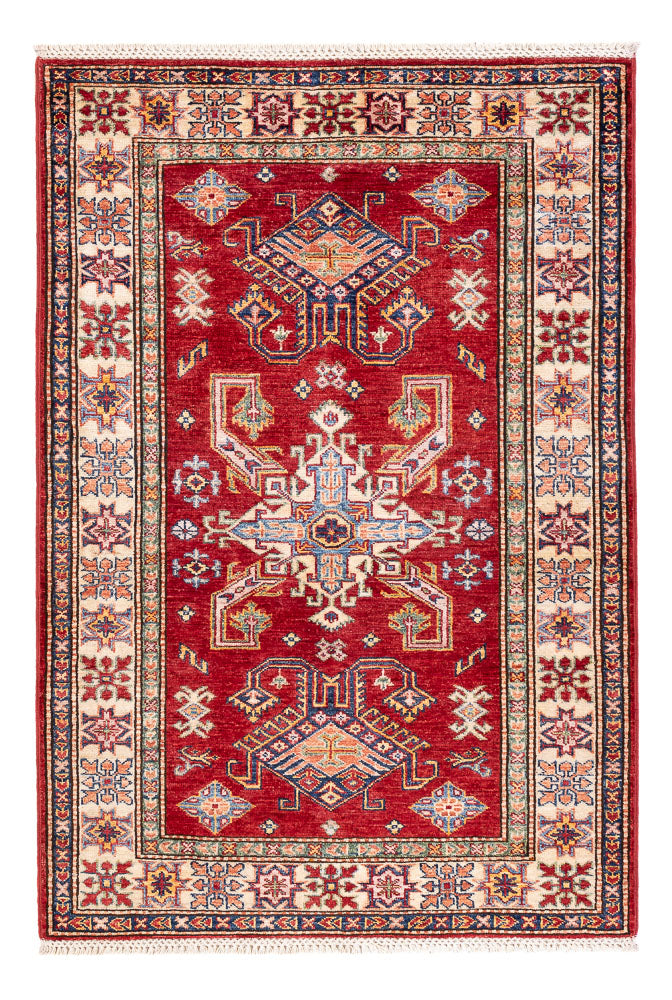 Tapete Ziegler - Kazak - 144 x 99 cm - vermelho
