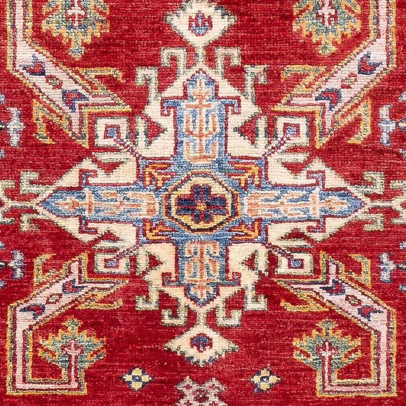 Tapete Ziegler - Kazak - 144 x 99 cm - vermelho