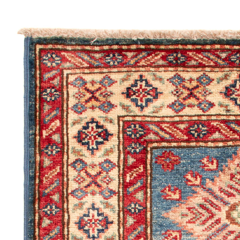 Tapete Ziegler - Kazak - Real - 92 x 62 cm - azul claro