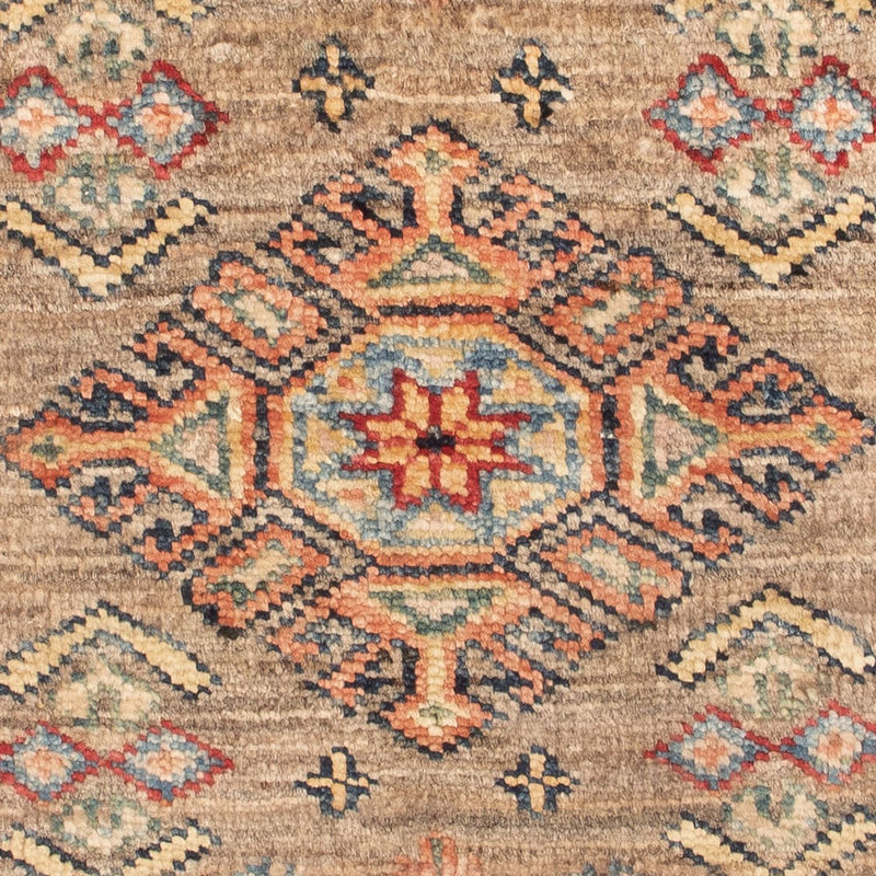 Tapete Ziegler - Kazak - Real - 91 x 60 cm - verde azeitona